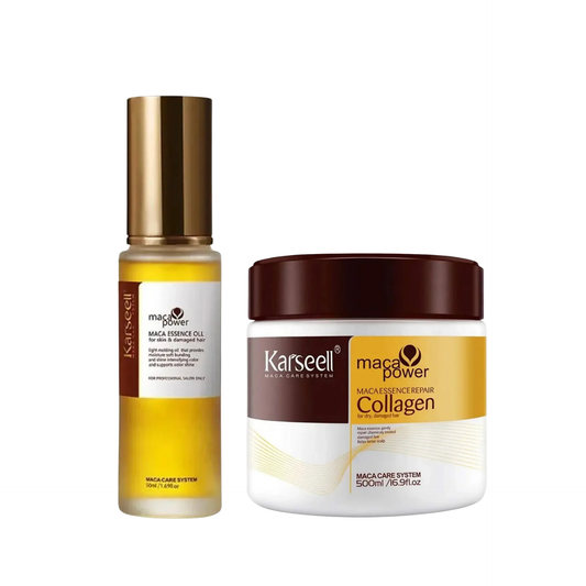 Karseell Maca Power Maca Essence Saç Maskesi 500 ml ve Onarıcı Argan Yağı 50 ml